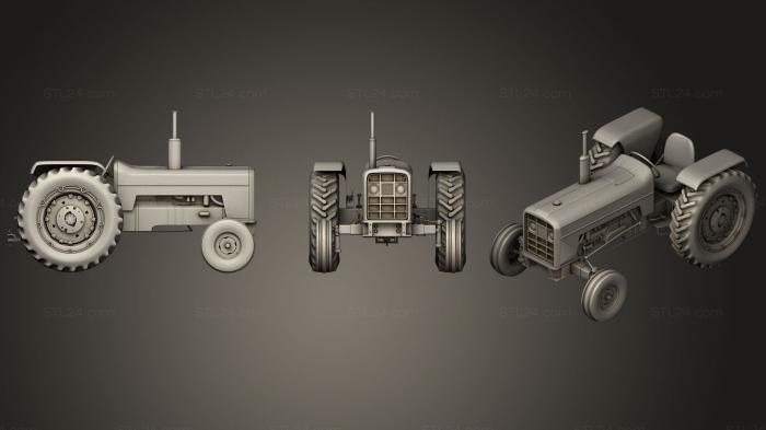 3D Классический трактор